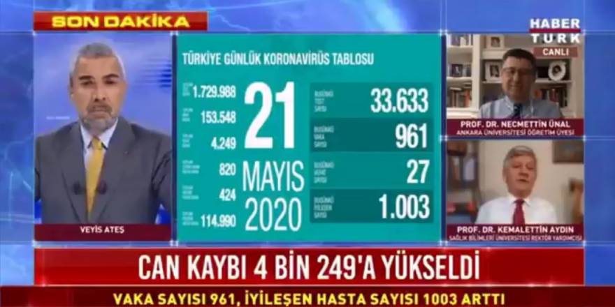 Habertürk canlı yayınında yine yellenme sesi