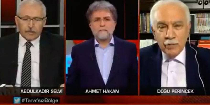 Doğu Perinçek ile Abdülkadir Selvi canlı yayında birbirine girdi!  "Utan, adam gibi konuş"