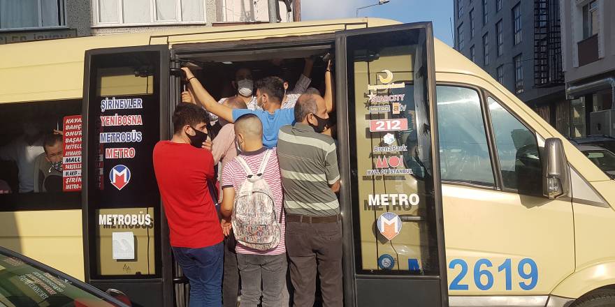 İstanbul'da şok görüntüler! Korona yolcusu kalmasın...