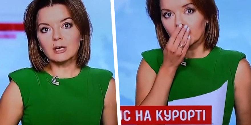 Canlı yayında spikerin ön dişi düştü