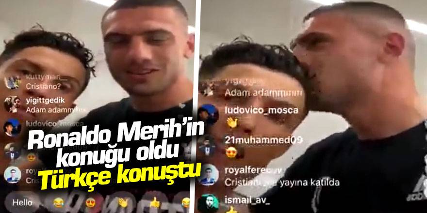 Cristiano Ronaldo Merih Demiral'ın konuğu oldu, Türkçe konuştu
