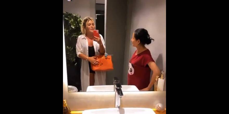 Selin Ciğerci 70 bin liralık çantasıyla video çekti