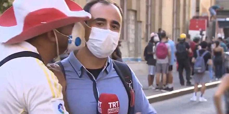 TRT muhabiri canlı yayında neye uğradığını şaşırdı: Bir anda yanına geldi ve...