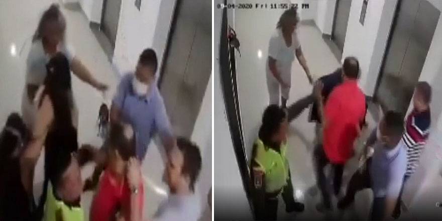 Doktora dayak kamerada: Yumruklar, tekmeler havada uçuştu