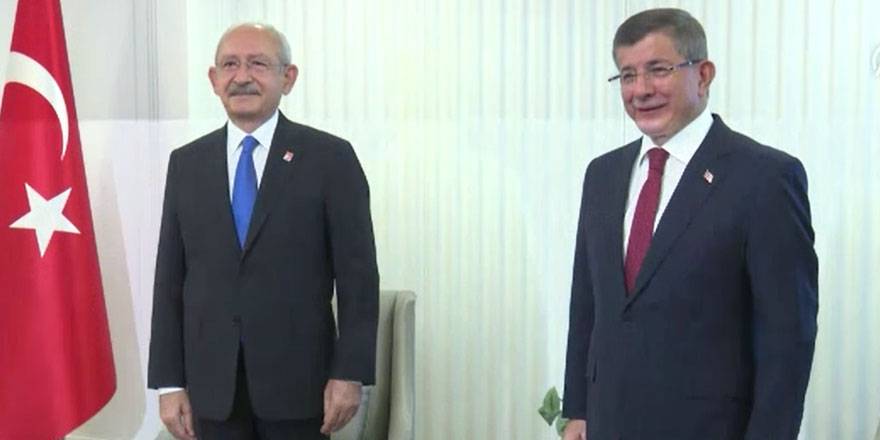 Kılıçdaroğlu ile Davutoğlu'nun görüşmesi başladı