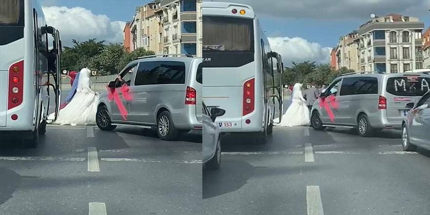 Böyle gelin konvoyu görülmedi!
