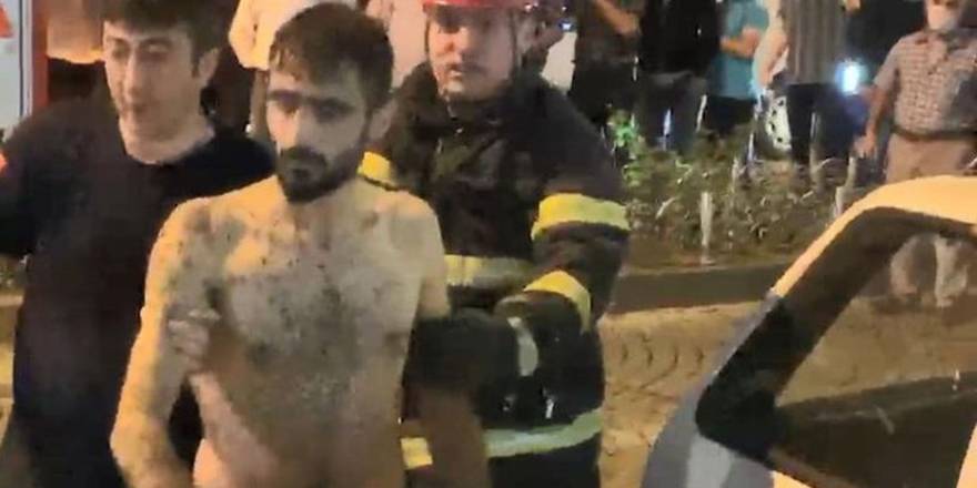 Rögardan kaçmak istedi, kestaneci kurtardı