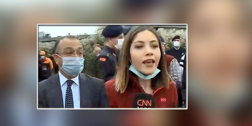 CNN Türk muhabirinin zor anları...