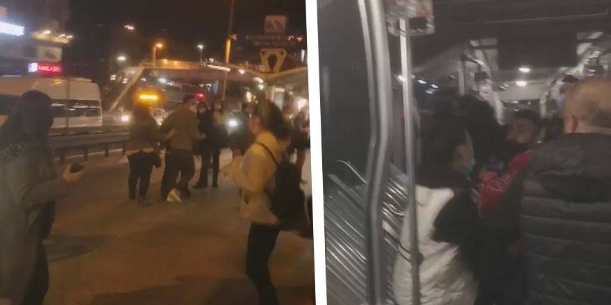 Metrobüste şoke eden olay