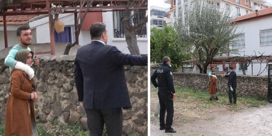 Aksaray'da dövdüğü annesini rehin aldı