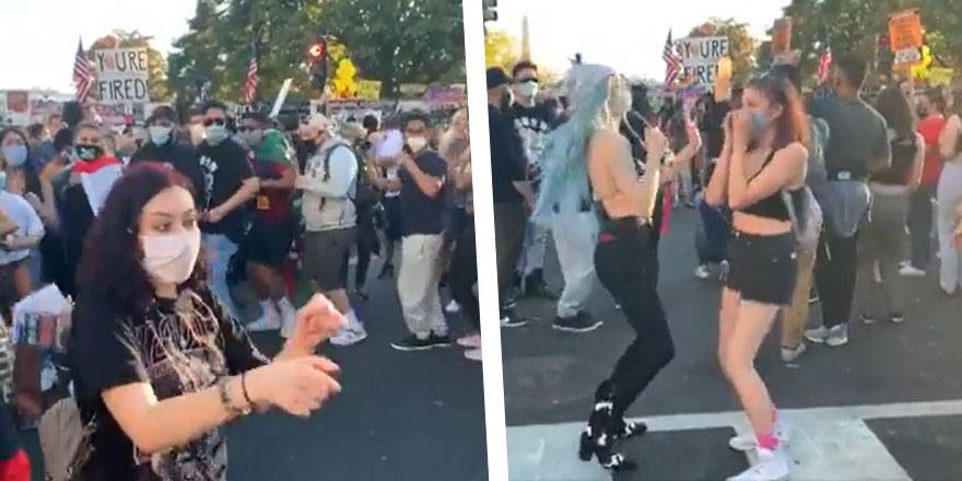 Beyaz Saray önünde böyle dans ettiler