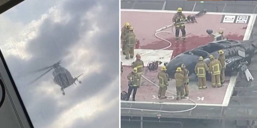 ABD'de Donör kalp taşıyan ambulans helikopter yere çakıldı!