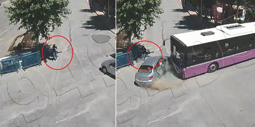 Saniyeler sonra kurtuldu!