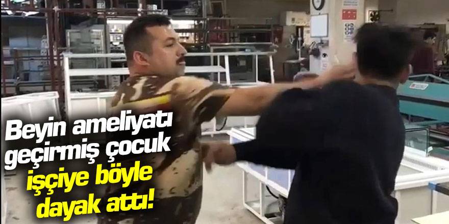 Kağıthane'de çocuk işçiye böyle dayak attı!