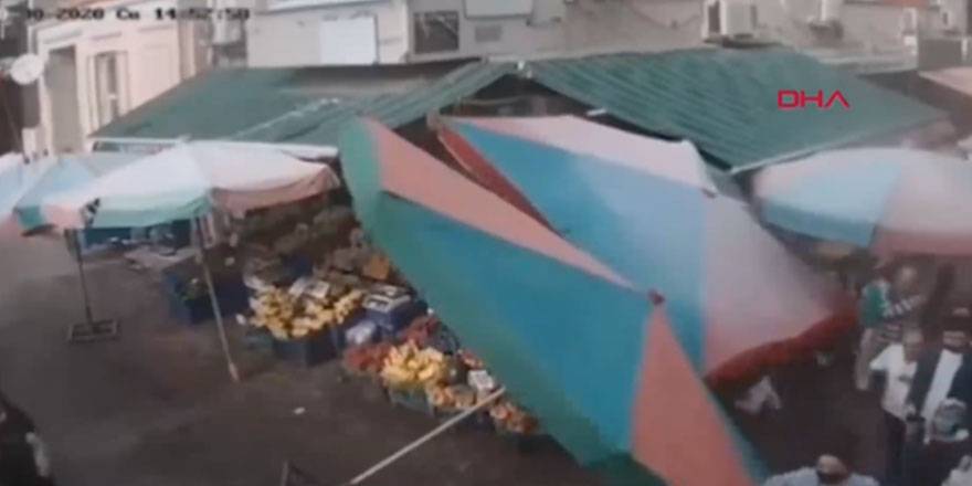 İzmir depreminde pazarda yakalandılar