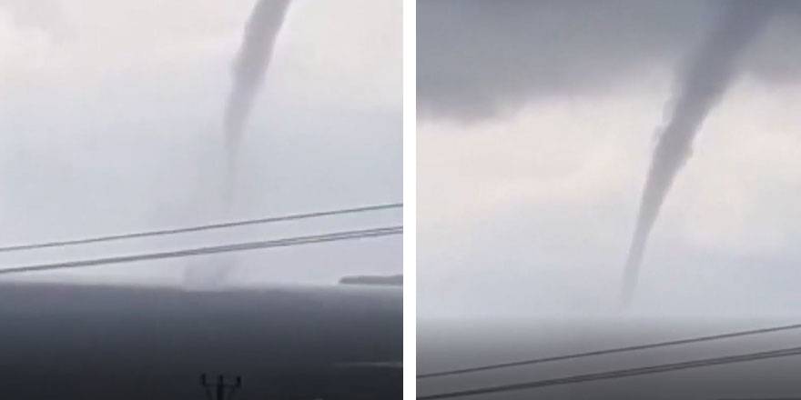 Arnavutköy'de korkutan hortum!