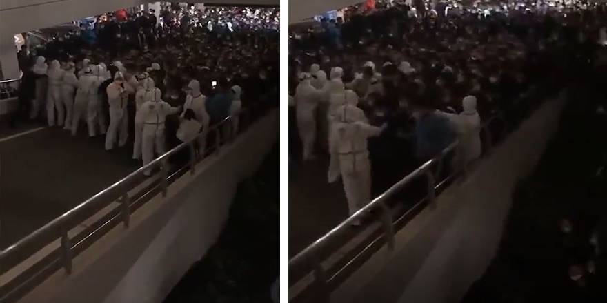 Çin'in Şangay kentinde korona virüs paniği!