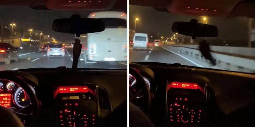 Küçükçekmece'de trafik magandası otoyolda dehşet saçtı!