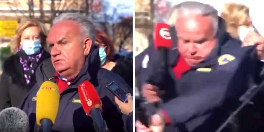 Darinko Dumboviç canlı yayında depreme yakalandı