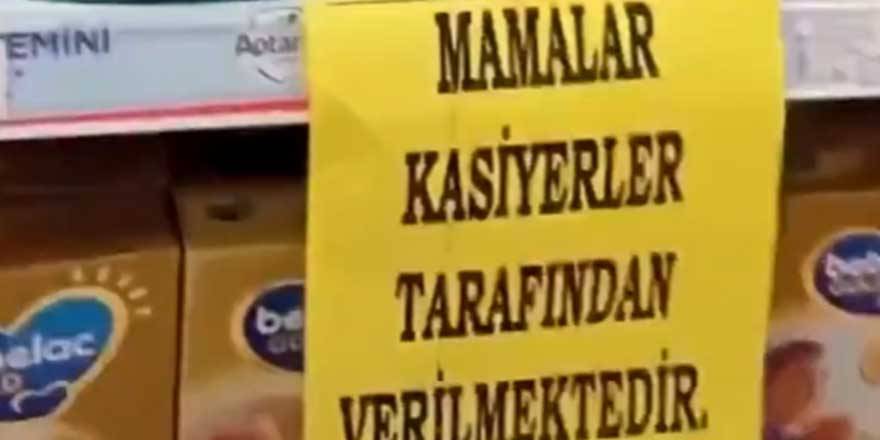 Marketlerde bebek mamalarına akılalmaz önlem