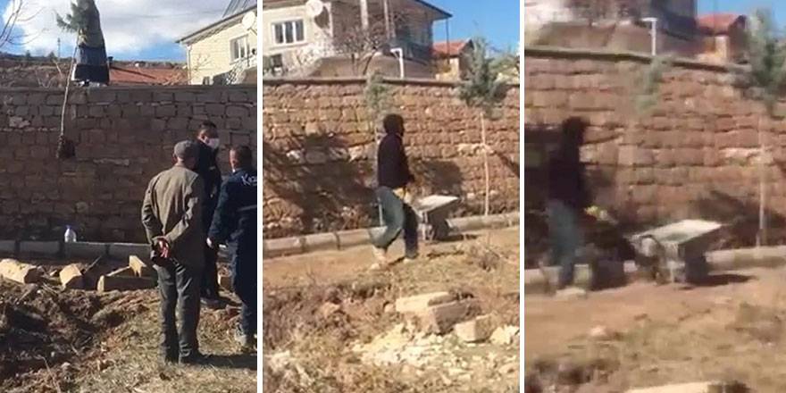 Nevşehir'de Cennet D., belediye çalışanlarına saldırdı!