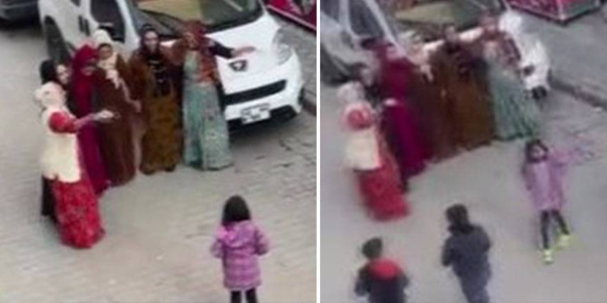 Halay çekip mendil yerine maske kullandılar!