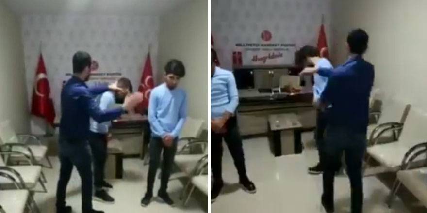 MHP'li başkan yardımcısından 2 gence dayak