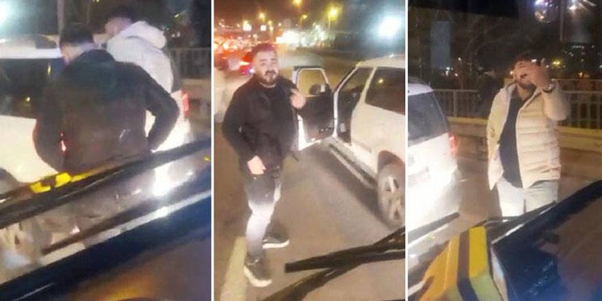 İETT otobüsünün önünü kesip tehdit yağdırdılar