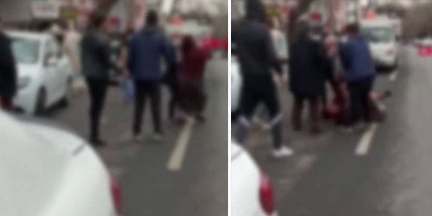 Ankara'da sokak ortasına kadına şiddet