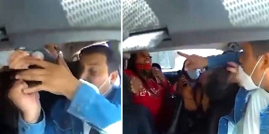 Üç kadın yolcu Uber sürücüsüne saldırdı!