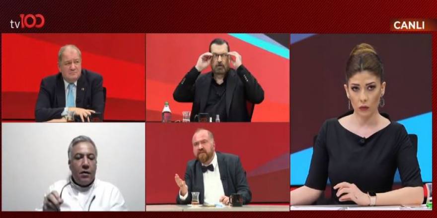 Canlı yayında ortalık karıştı