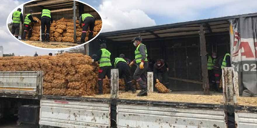Patates soğan dağıtılmaya başlandı