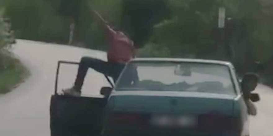 Antalya'da trafikte pes dedirten görüntüler