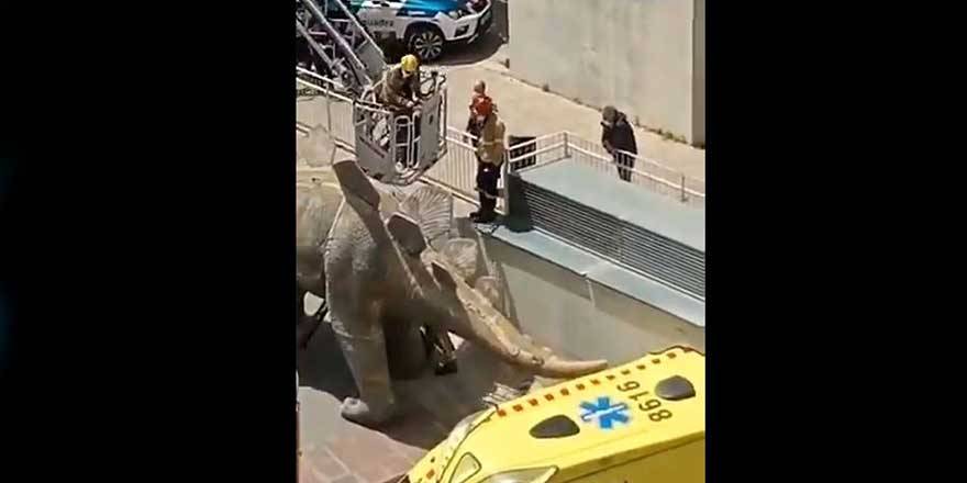 Kayıp adamın cesedi dinozor heykelinin bacağından çıktı