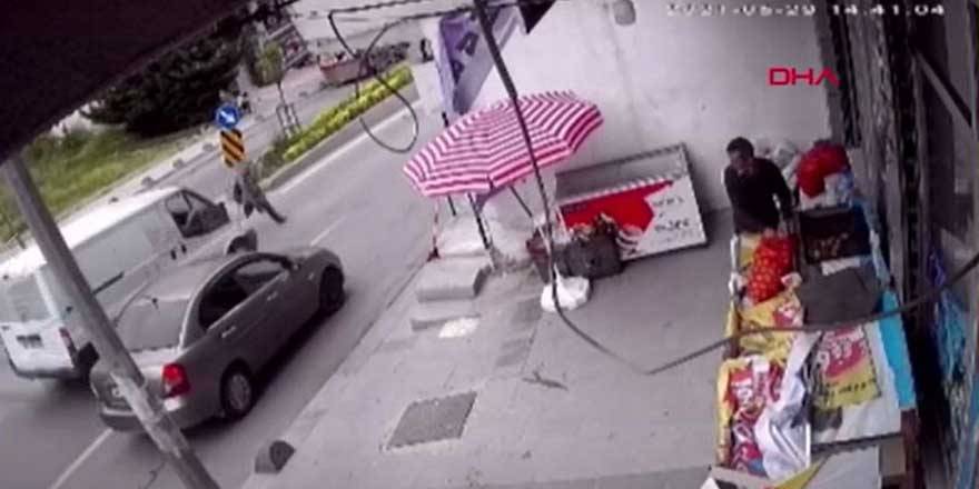 Arnavutköy'deki kaza kameralarda