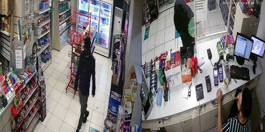 Akaryakıt istasyonunda film gibi soygun!