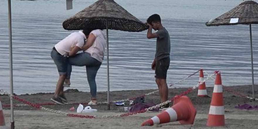 Muğla'da plajda tekme tokat kavga