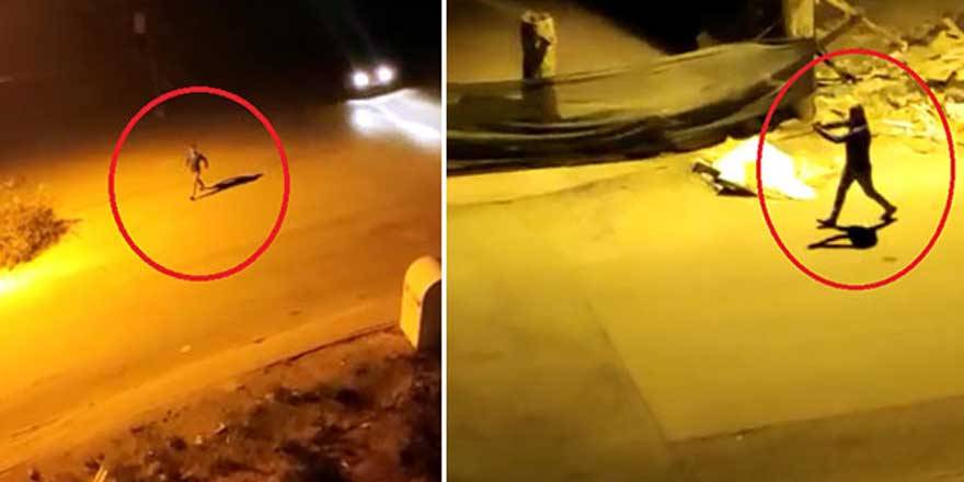 Sokak ortasında dehşet saçtı