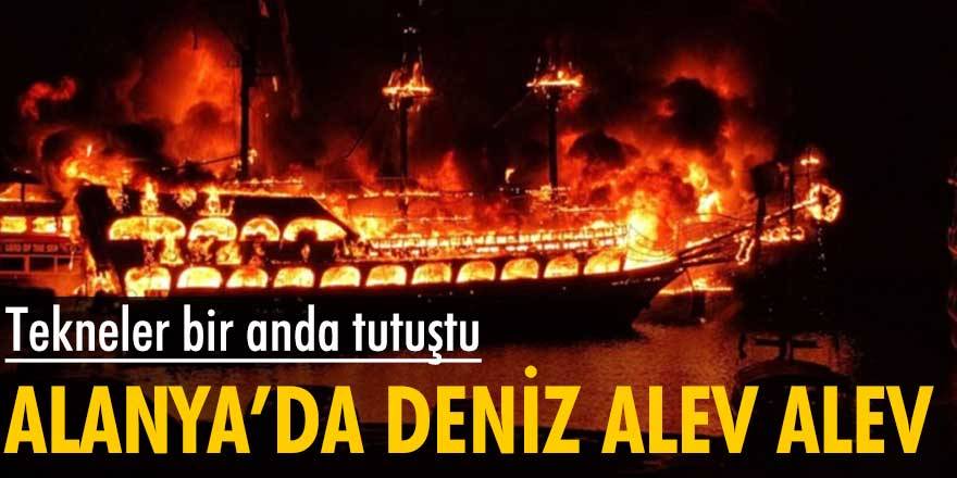 Antalya'da facia... Gezi teknesinde çıkan yangın sabotaj ihtimalini güçlendiriyor
