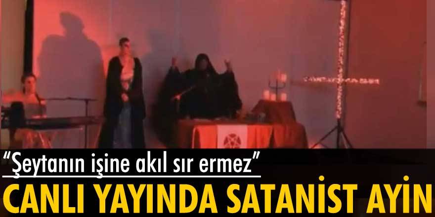 Canlı yayında ekrana gelen satanist ayin görüntüleri şok etkisi yarattı
