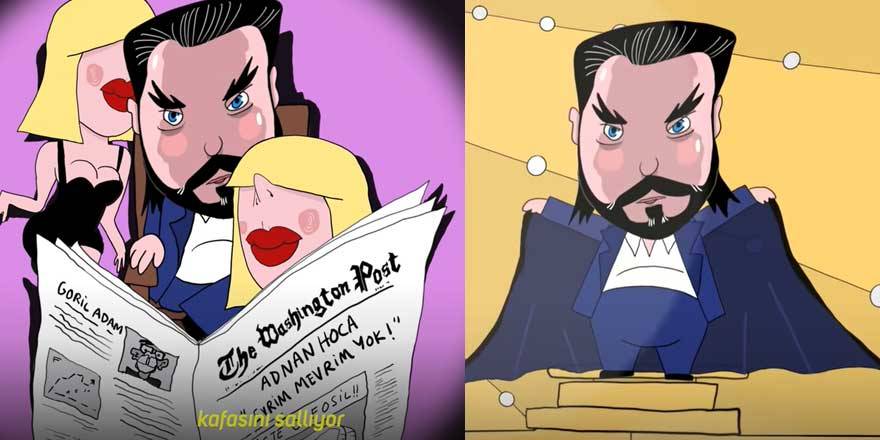 Adnan Oktar çizgi filmi sosyal medyayı salladı