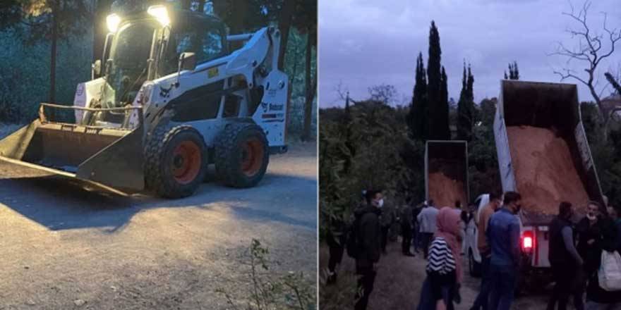 AKP'li Üsküdar Belediyesi Validebağ Korusu'na girdi