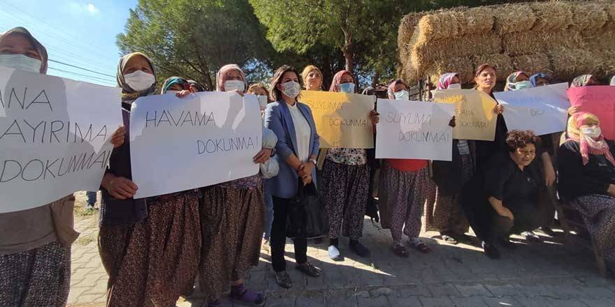Bergama Alibeyli Köylüsünden ÇED toplantısına protesto