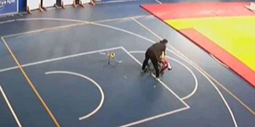 Atrenör Gökhan Cengiz, deprem anında engelli sporcunu üzerine kapandı!