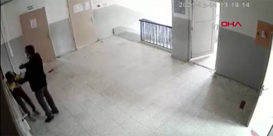 Öğretmenden, öğrenciye tokat ve yumruklu dayak kamerada
