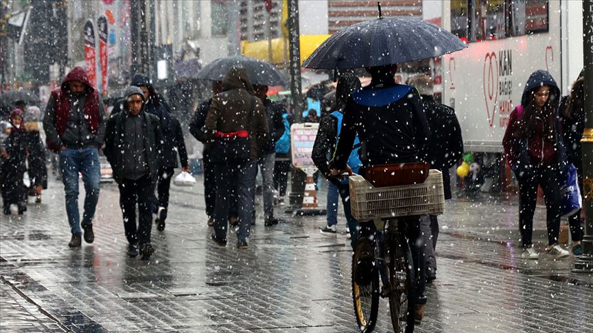 Meteoroloji kar ve yağmur yağışı beklendiğini duyurdu