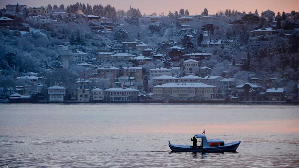 Karlarla kaplı Yeditepe