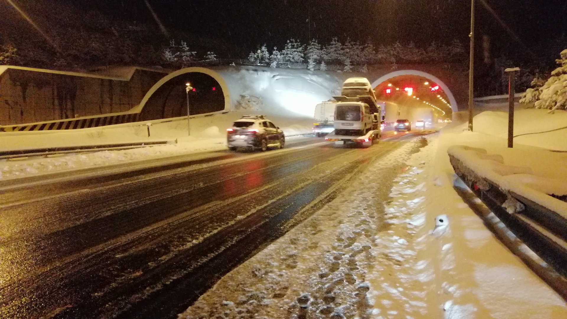 Bolu Dağı Tüneli 5 buçuk saat sonra...