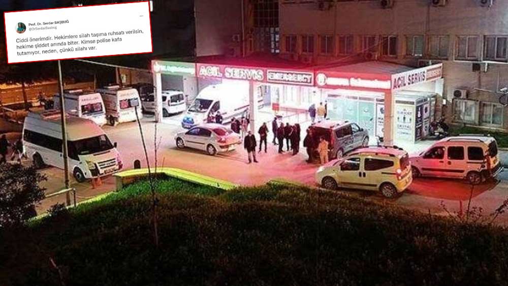 Amasya 'da "Hekimlere silah verilsin" diyen profesör doktoru yoğun bakımlık etti