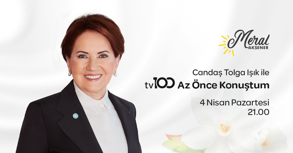 Akşener TV100'de açıklamalarda bulunacak